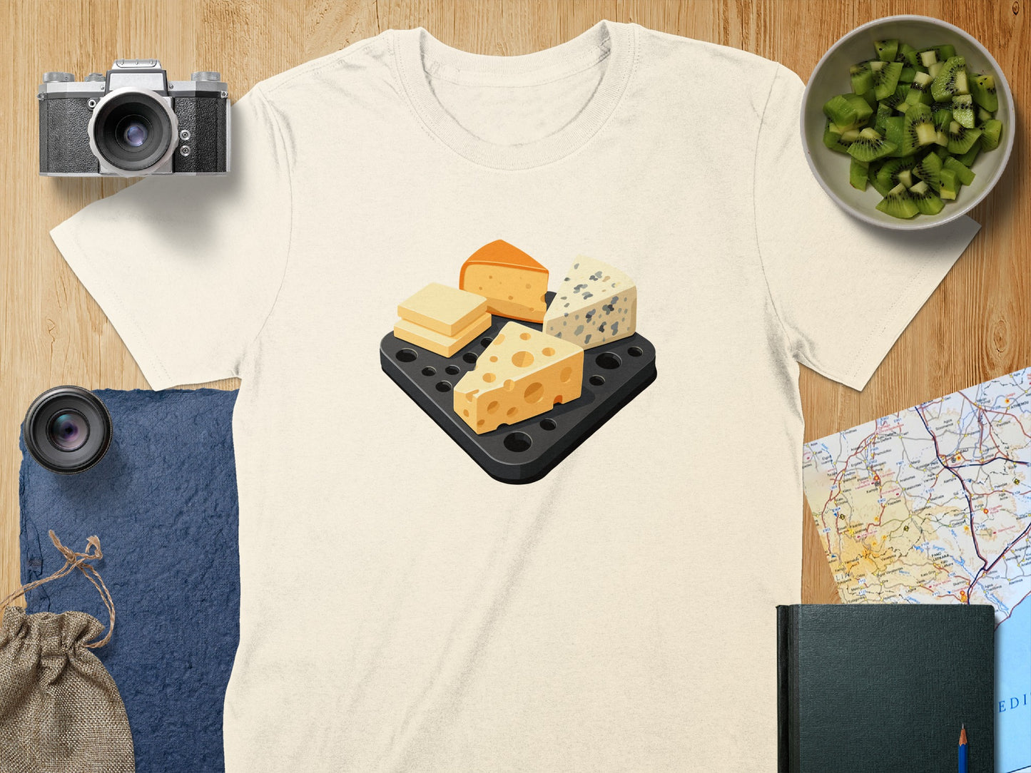 Cheese Lover Graphic T-Shirt Fun Apparel product type