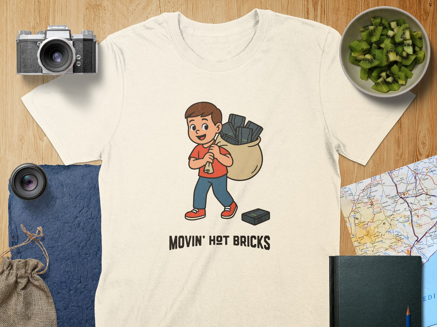 Movin' Hot Bricks Graphic T-Shirt product type