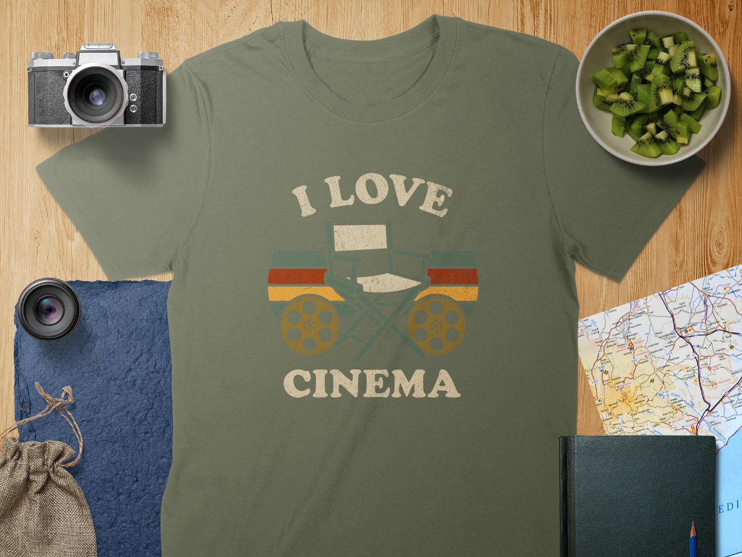 I Love Cinema Retro Vintage Statement T-shirt product