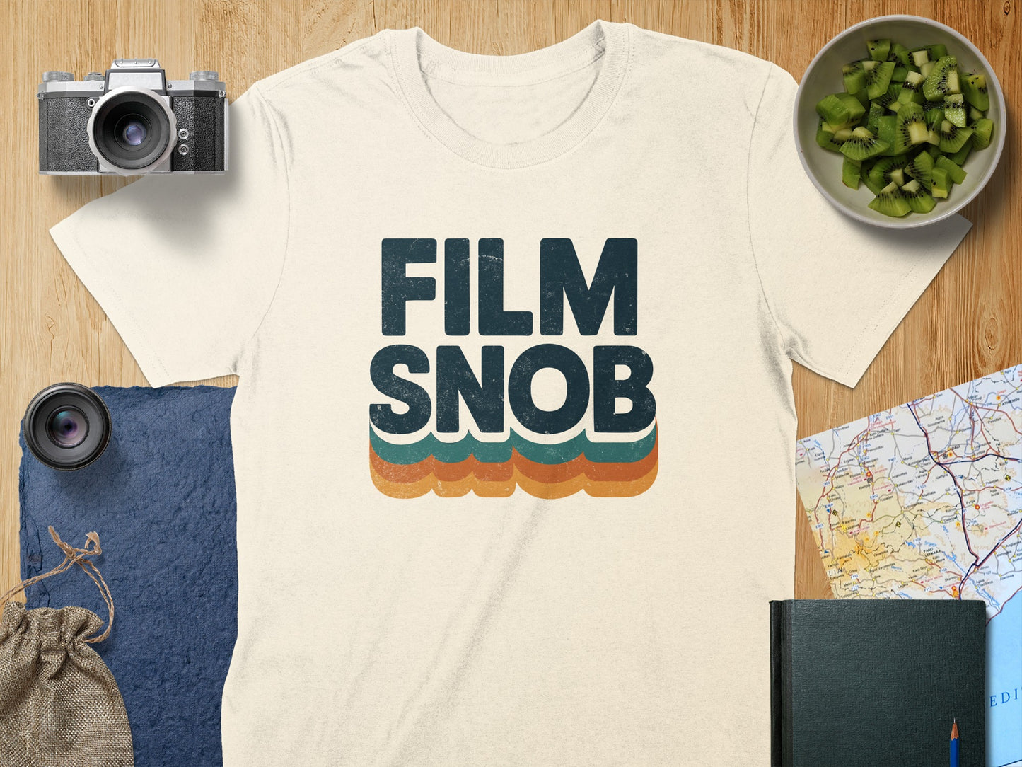 Retro Film Snob Design on Unique Shirt product type