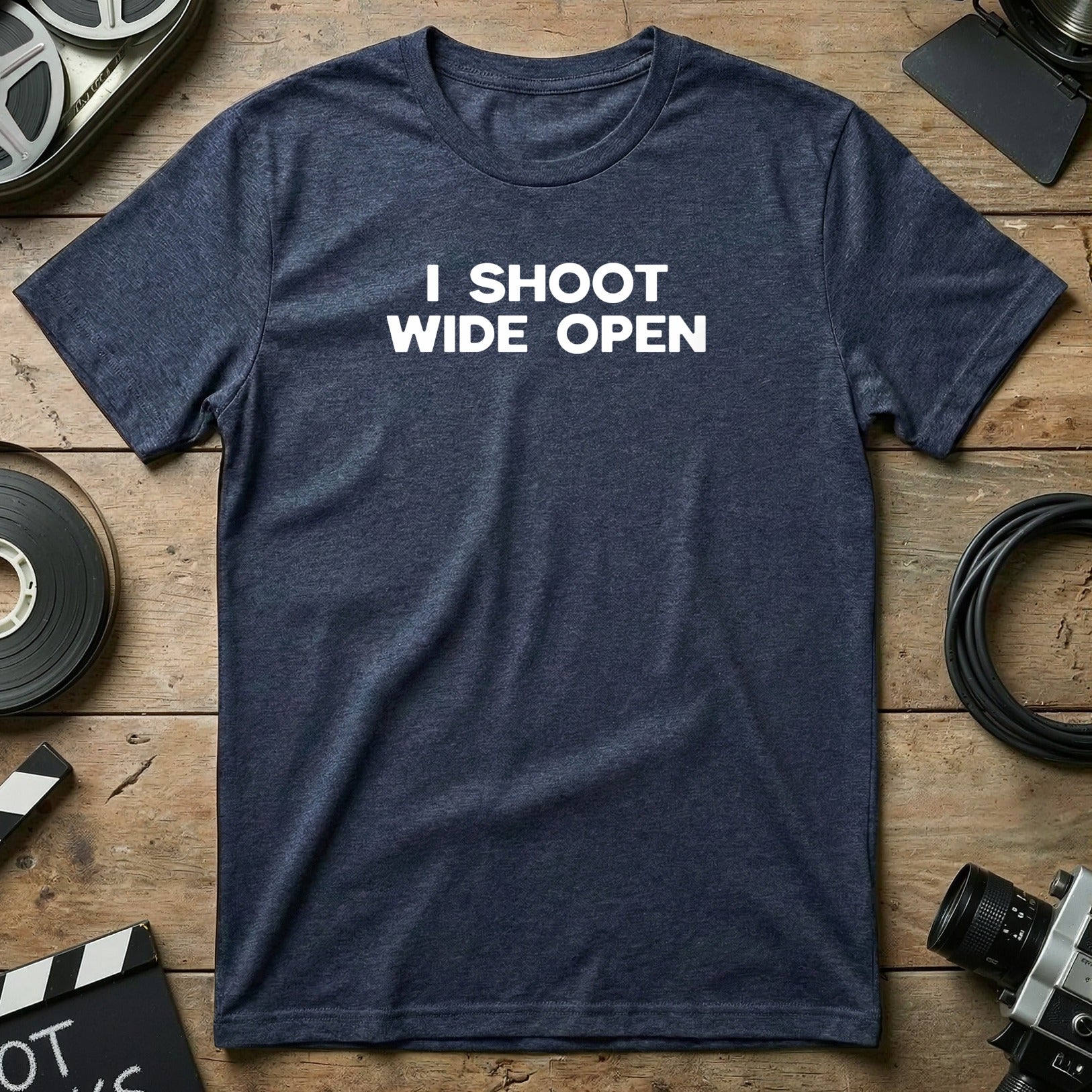 I Shoot Wide Open Graphic Tee Photography Shirt