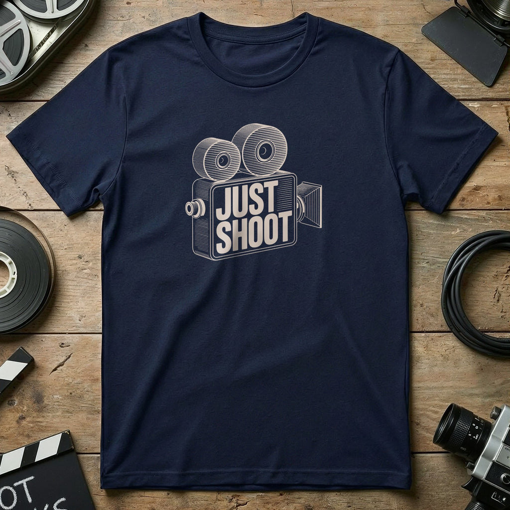 Just Shoot Camera Graphic T-Shirt for Enthusiasts