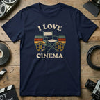 I Love Cinema Director's Chair Graphic T-Shirt