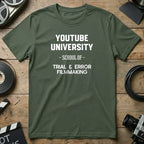 YouTube University Trial & Error Filmmaking T-shirt
