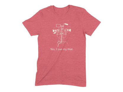 Yes I can rig that shirt with camera gear print shirt