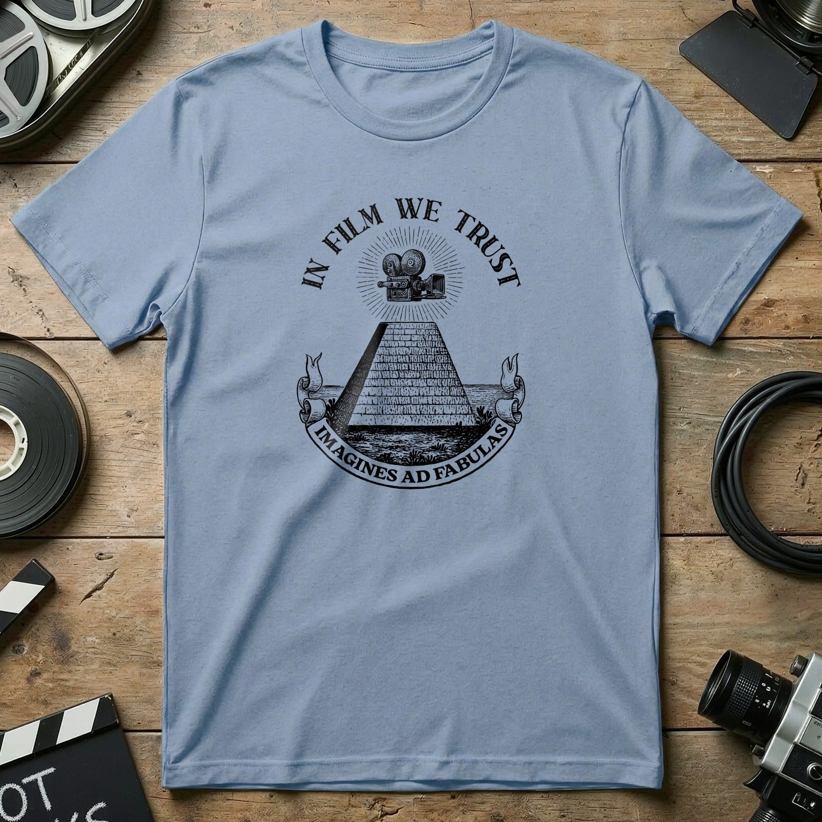 In Film We Trust Imagines Ad Fabulas T-Shirt
