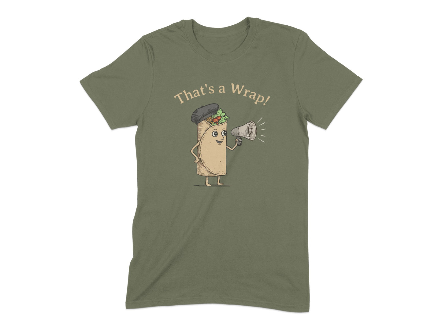 That's a Wrap Funny Burrito Character T-shirt
