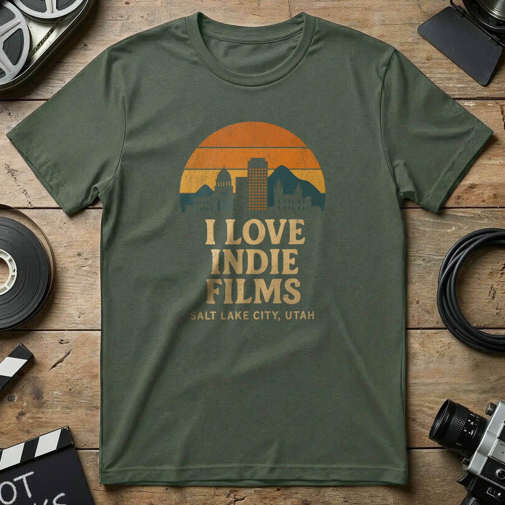 I Love Indie Films Salt Lake City Utah T-Shirt