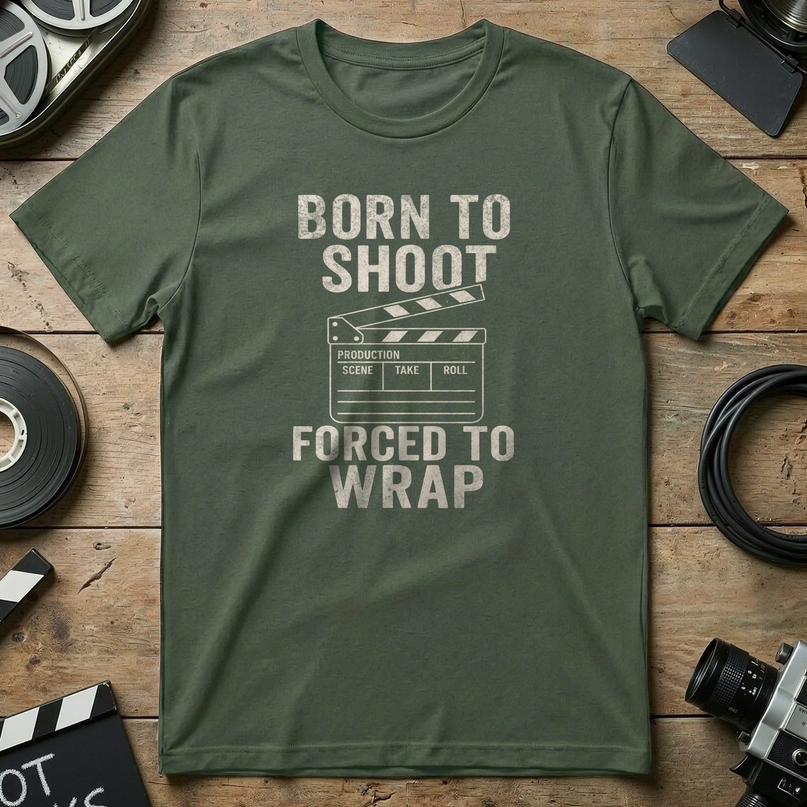 Born to Shoot Forced to Wrap Graphic T-shirt