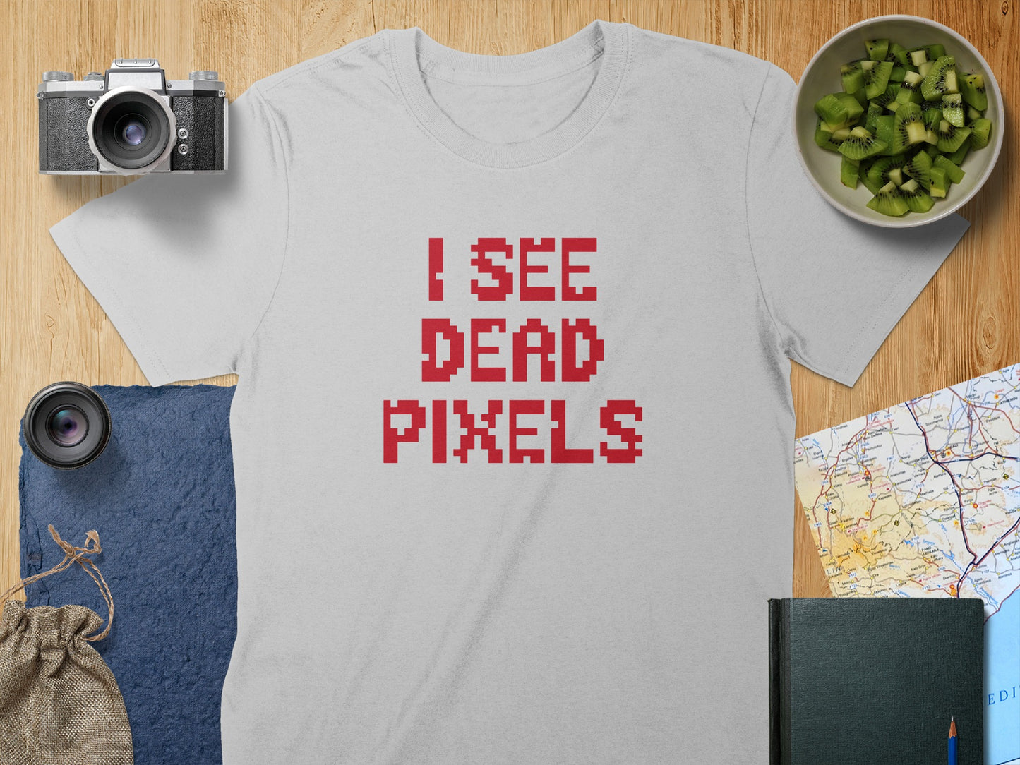 I See Dead Pixels Graphic Tee Casual Unisex Product