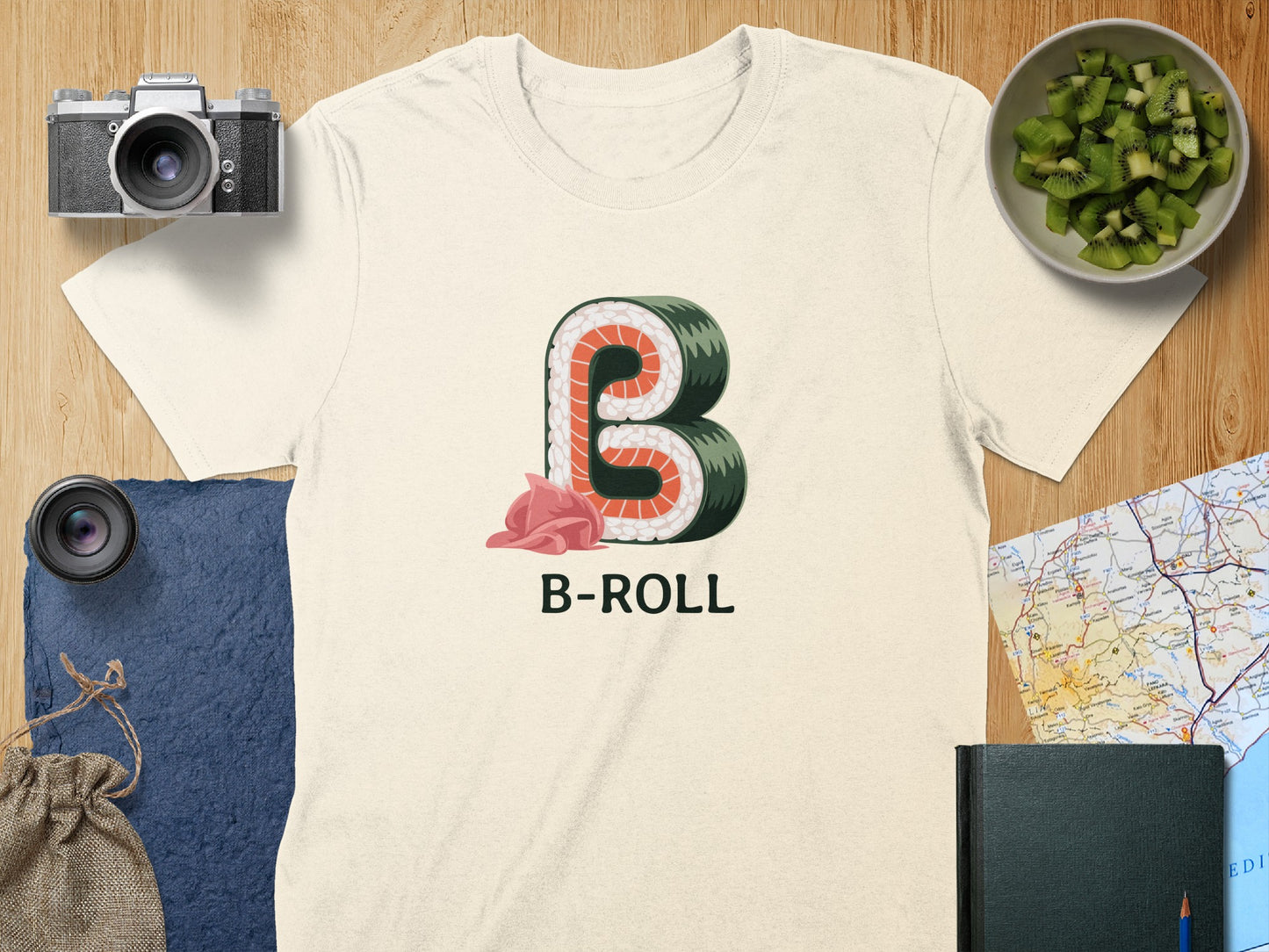 B-Roll Sushi Themed Graphic Print Apparel product type