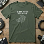 I Shoot People For A Living Camera Graphic Shirt