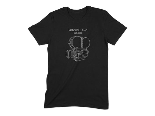 Mitchell BNC EST 1934 Classic Camera Design T-shirt