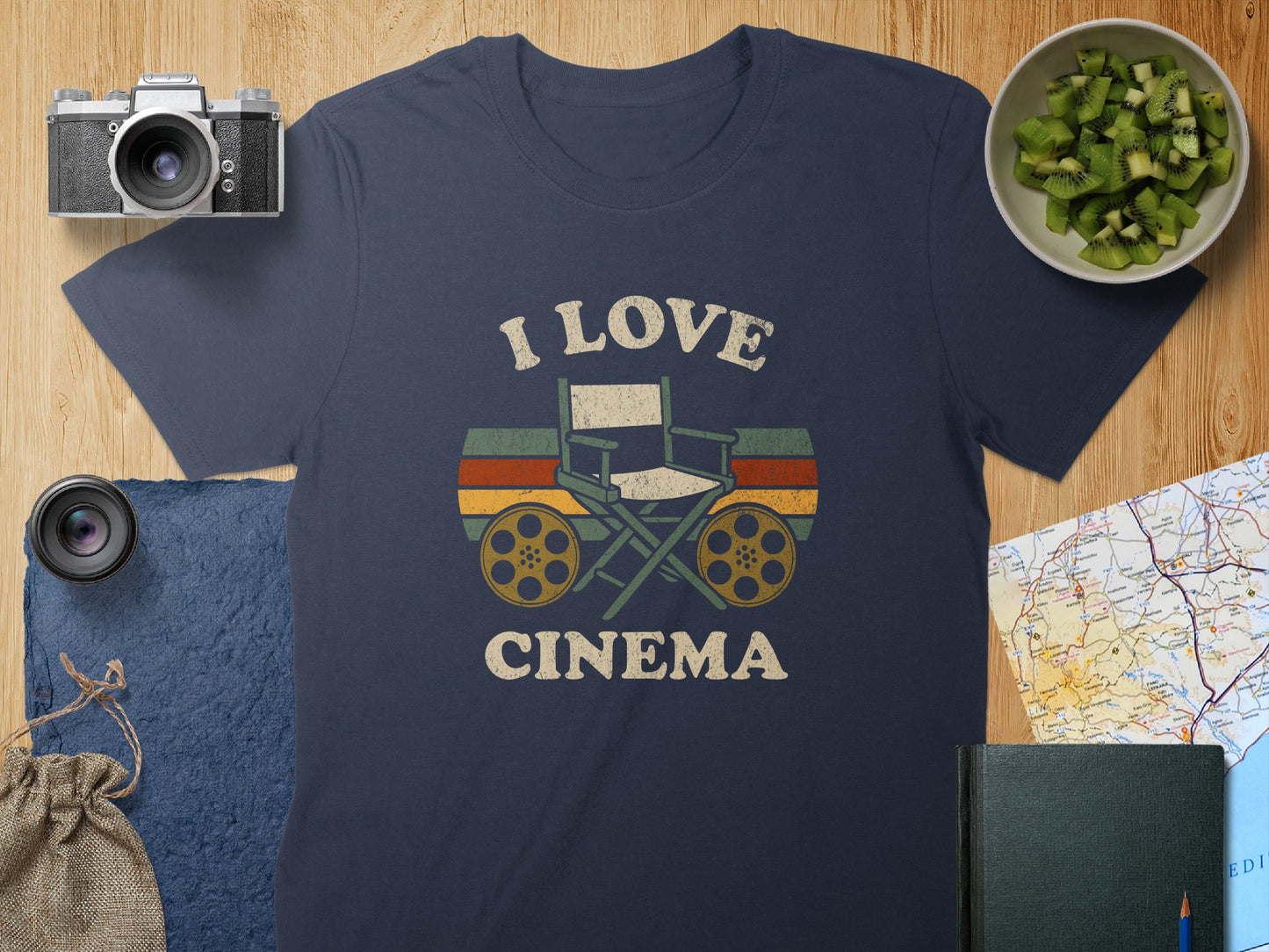 I Love Cinema Graphic Tee Casual Wear Product