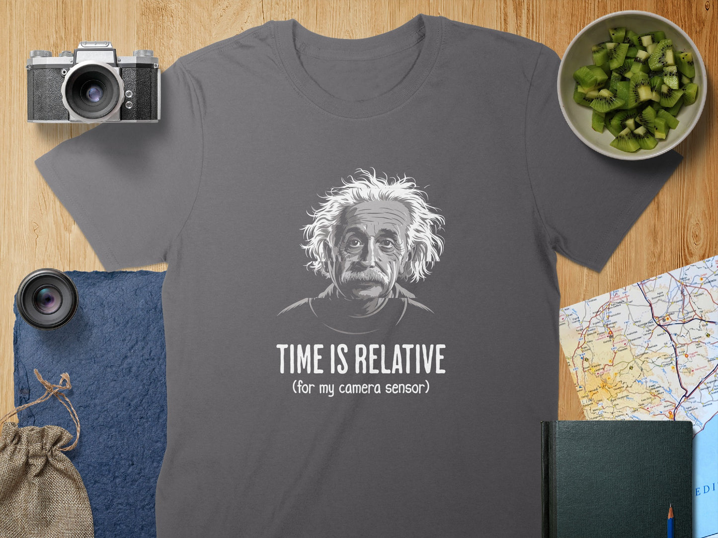 Time Is Relative Graphic Camera Sensor T-Shirt product type