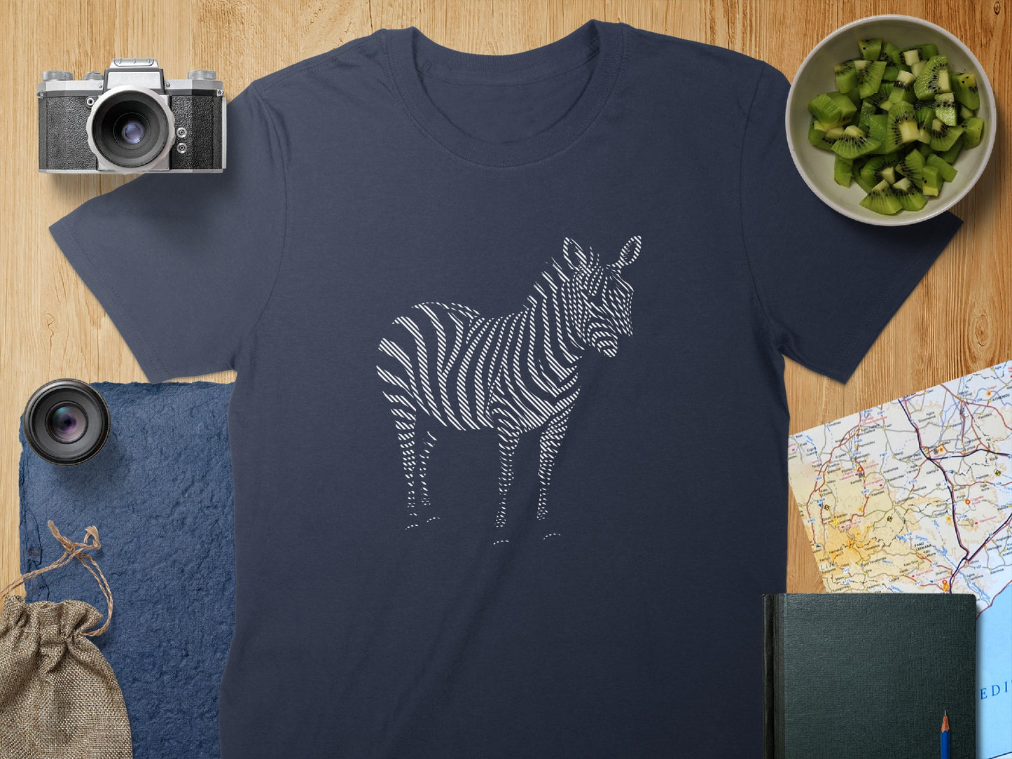 Zebra Patterned T-Shirt Perfect for Casual Wear product type