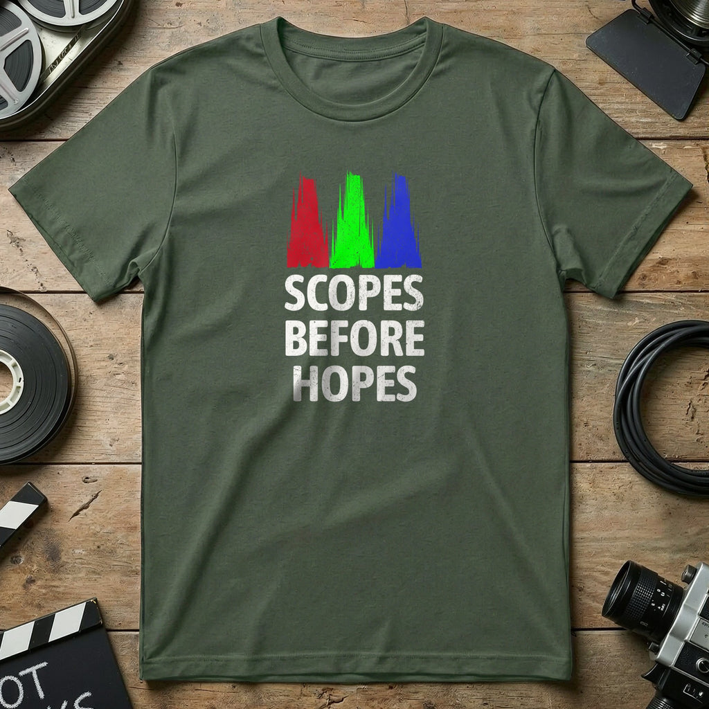 Scopes Before Hopes Graphic Tee For Enthusiasts