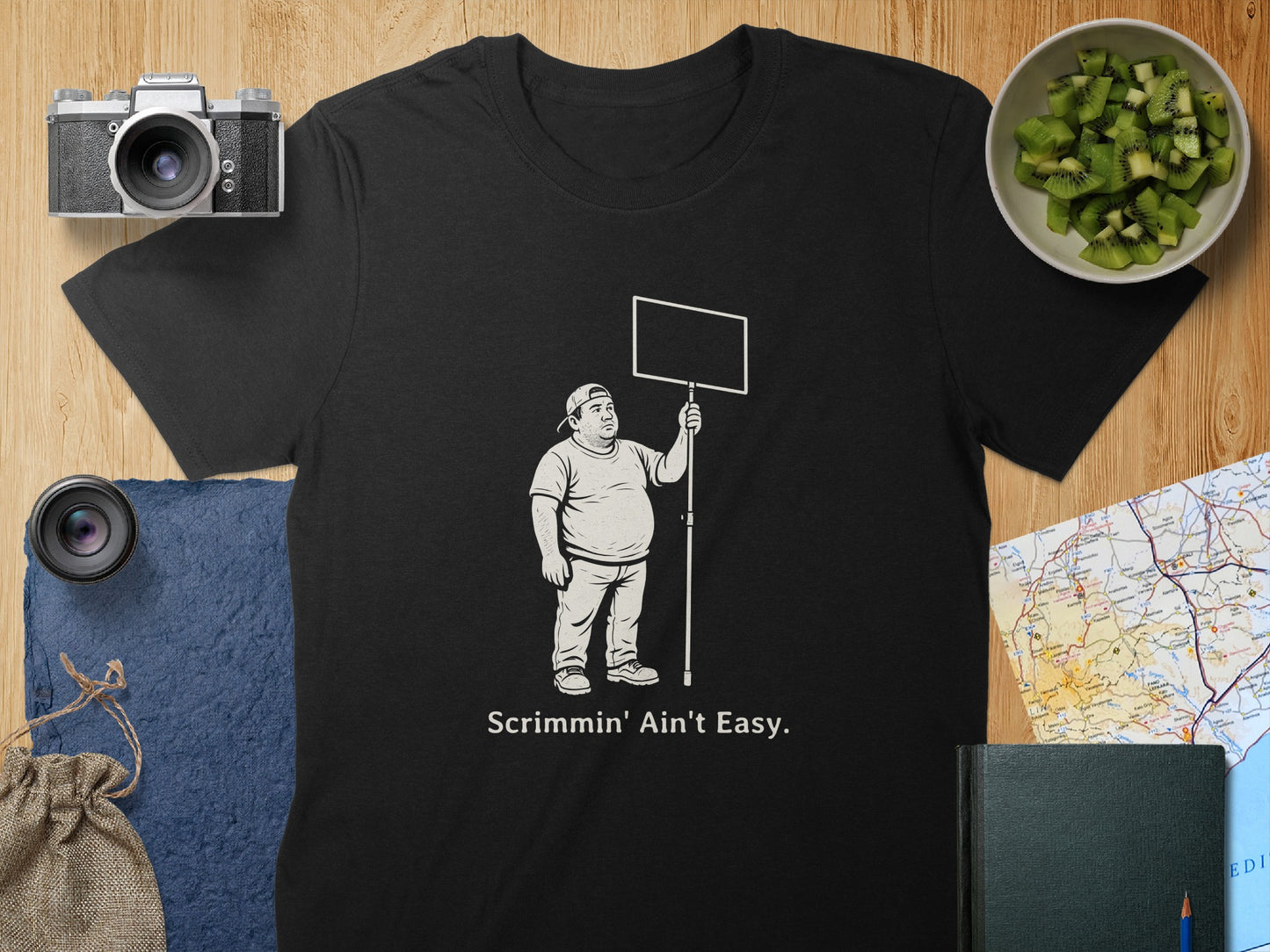 Scrimmin' Ain't Easy Graphic Print Tee product