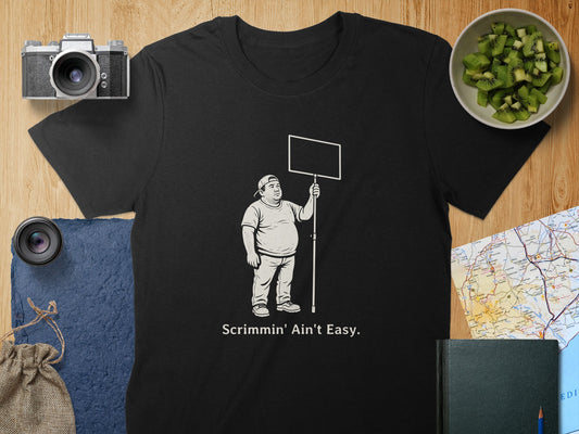 Scrimmin' Ain't Easy Graphic Print Tee product