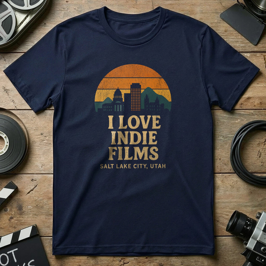 I Love Indie Films Salt Lake City Utah T-Shirt