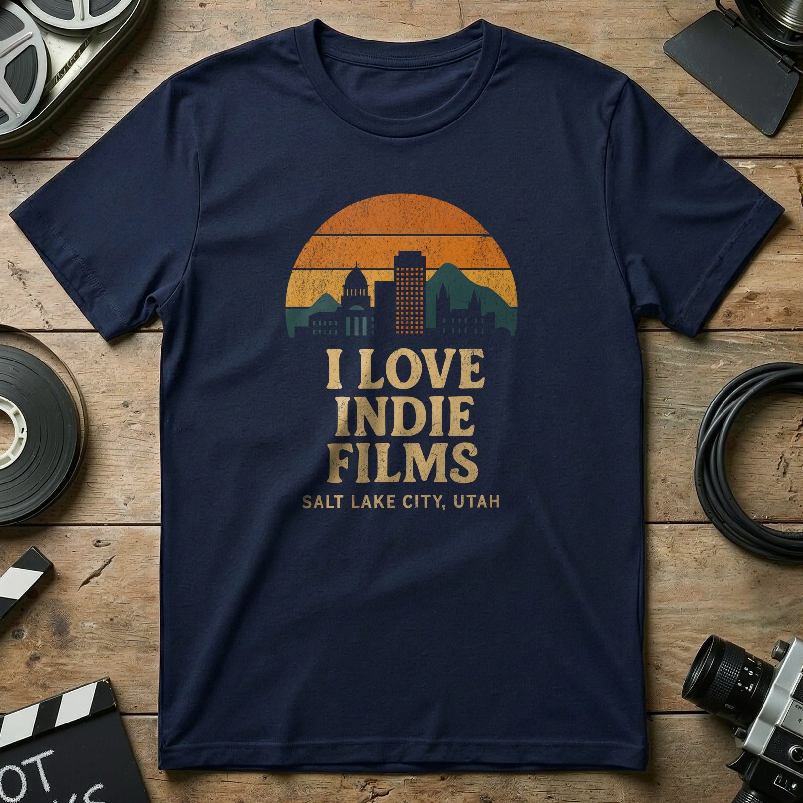 I Love Indie Films Salt Lake City Utah T-Shirt
