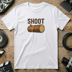Shoot Log Graphic T-Shirt with Humor Design