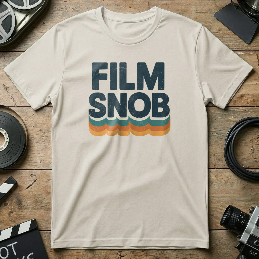 Film Snob Retro Style Graphic Design T-shirt