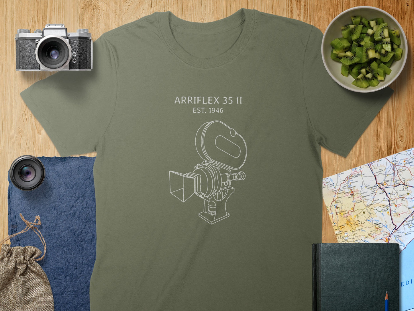 Arriflex 35 II Est 1946 Vintage Camera Drawing T-Shirt product type