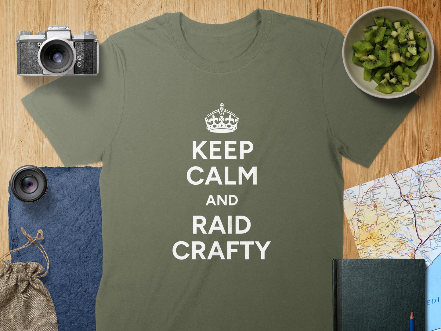 Keep Calm and Raid Crafty Shirt product type