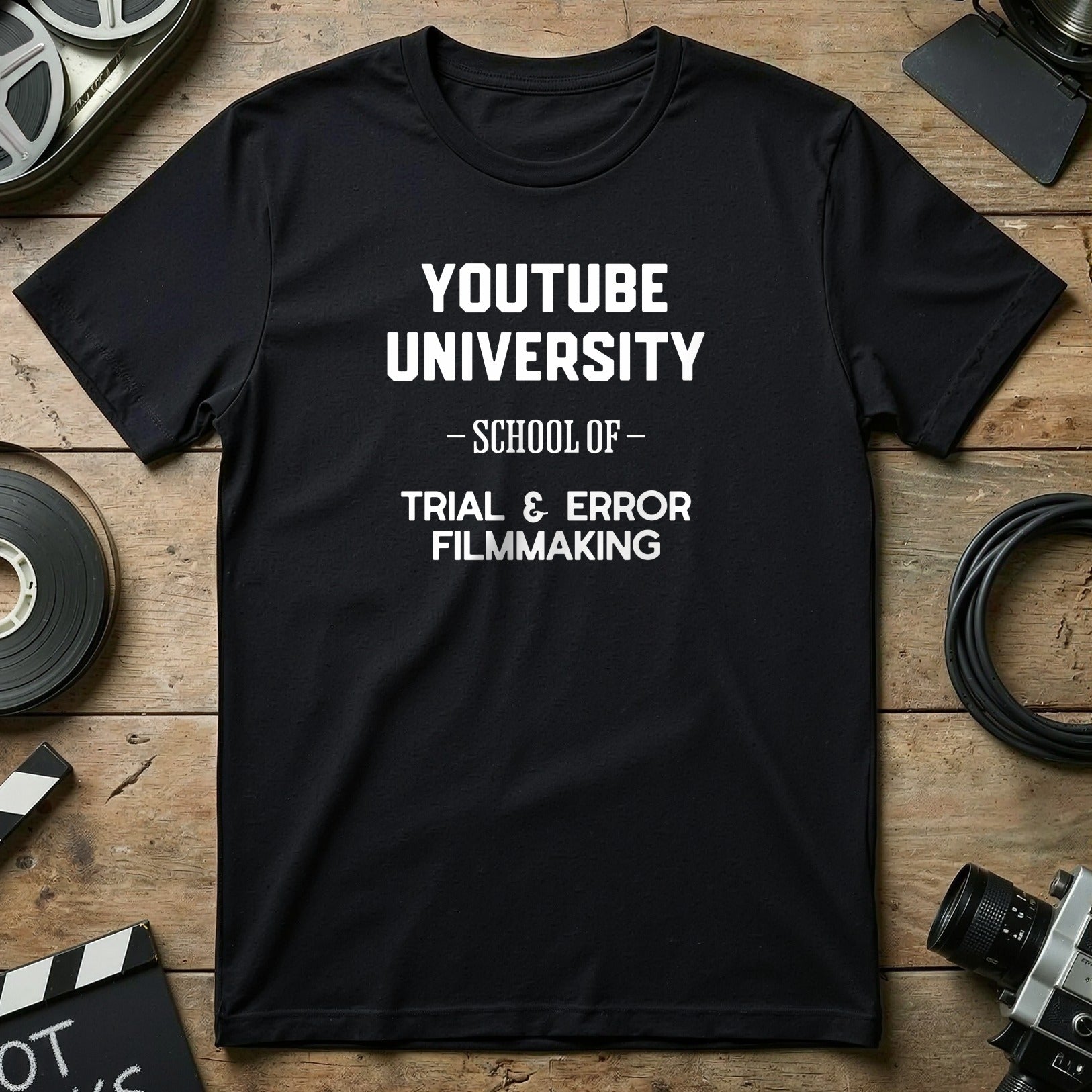 YouTube University Trial and Error Filmmaking T-shirt