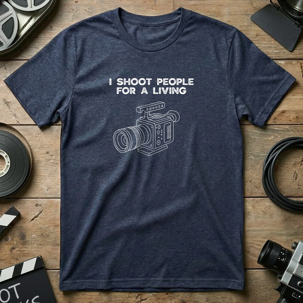 I Shoot People for a Living Camera Graphic Shirt