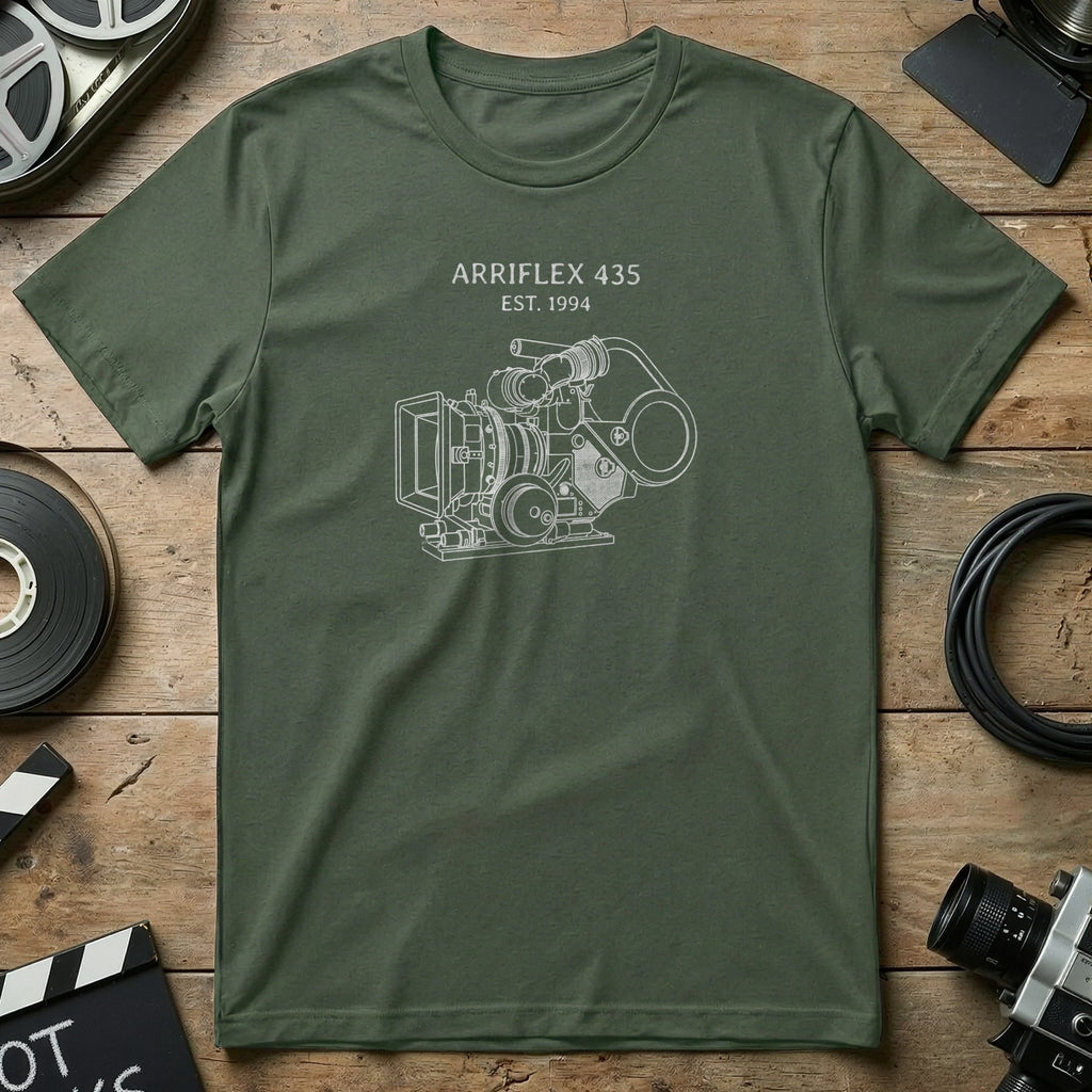 ARRIFLEX 435 EST 1994 film camera graphic t-shirt product type