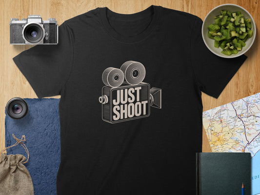 Retro Film Camera Just Shoot Graphic T-shirt product type