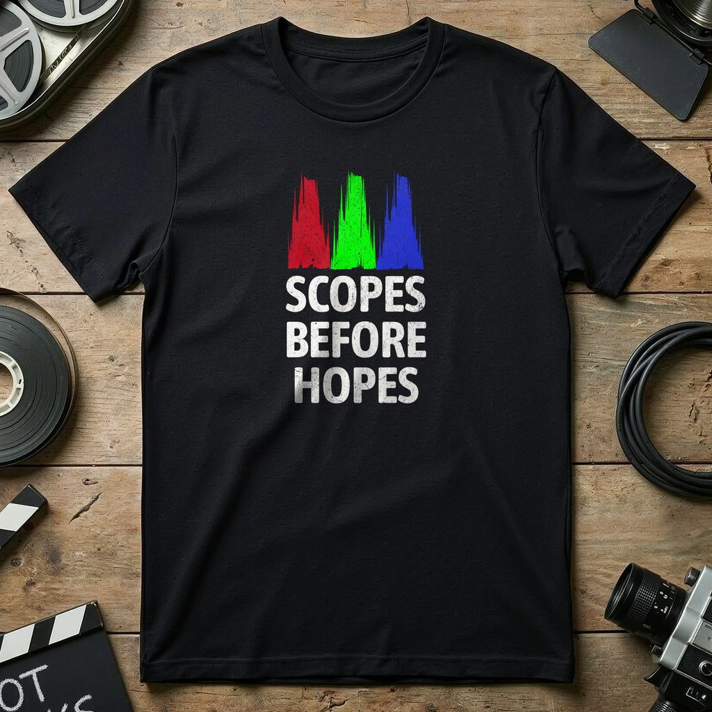 Scopes Before Hopes Colorful Design T-Shirt