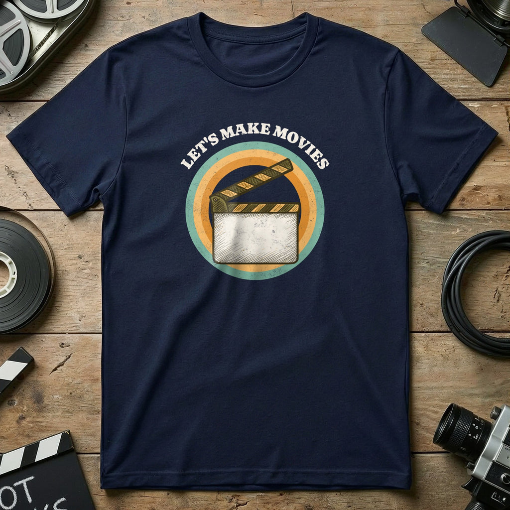 Let's Make Movies Graphic T-Shirt for Film Lovers