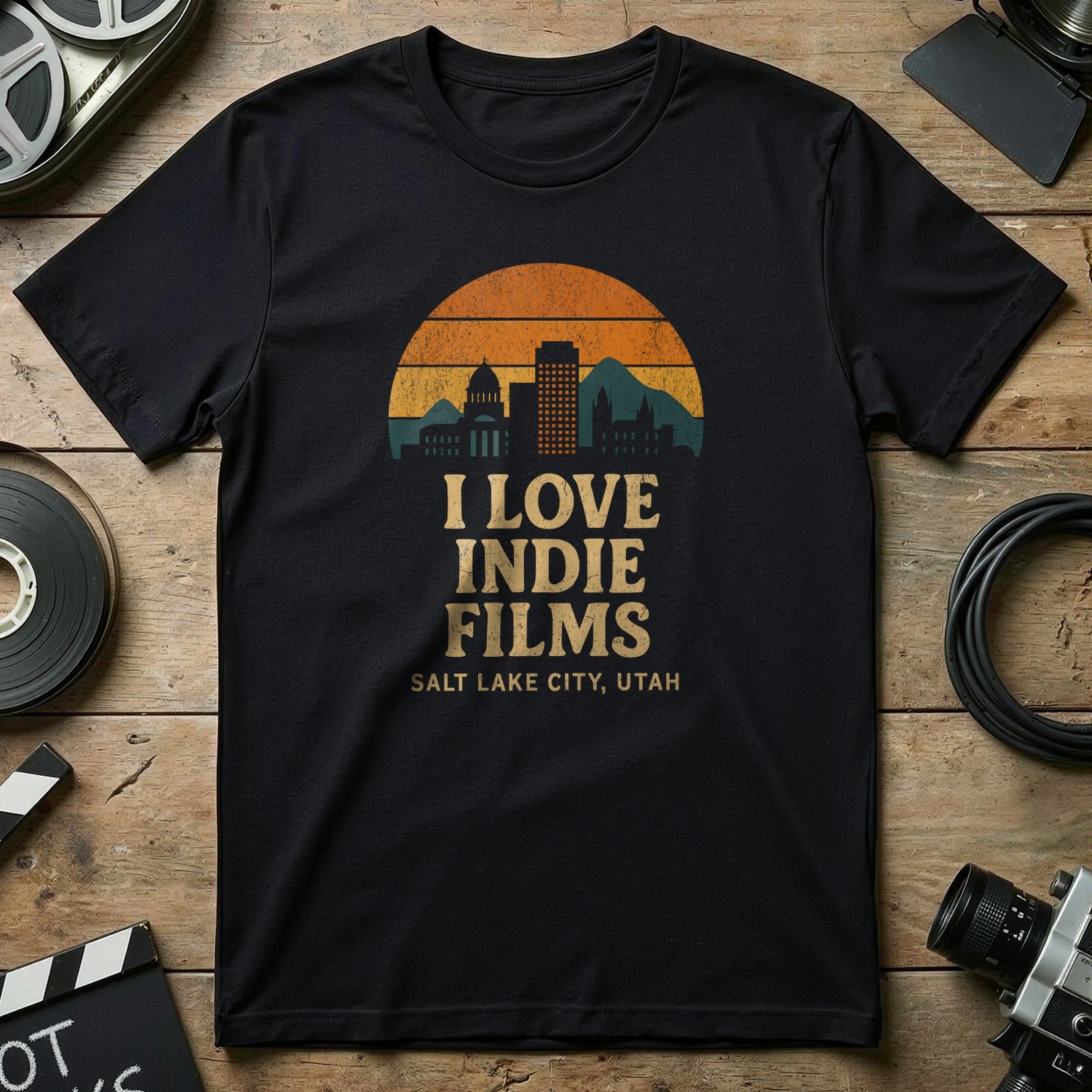 I Love Indie Films Salt Lake City Utah T-Shirt