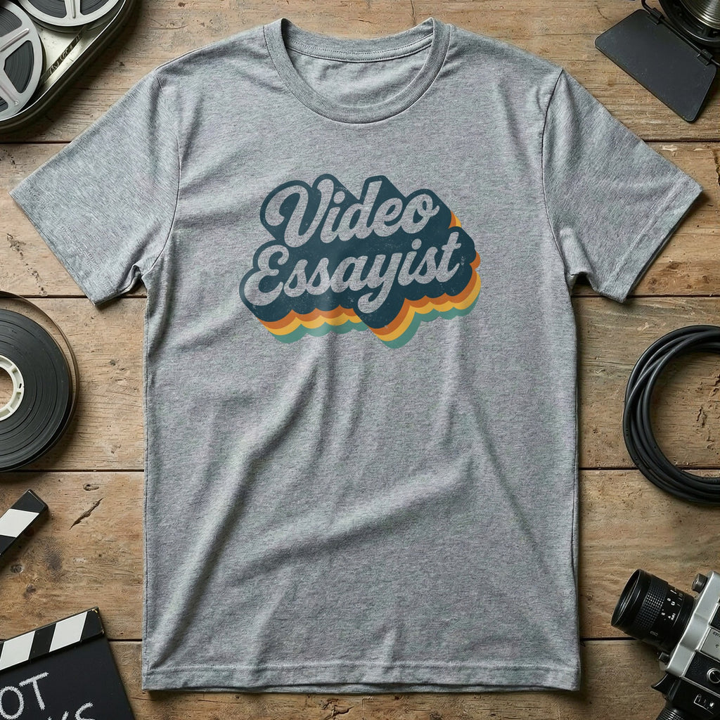 Retro Style Video Essayist Graphic Tee for Film Lovers