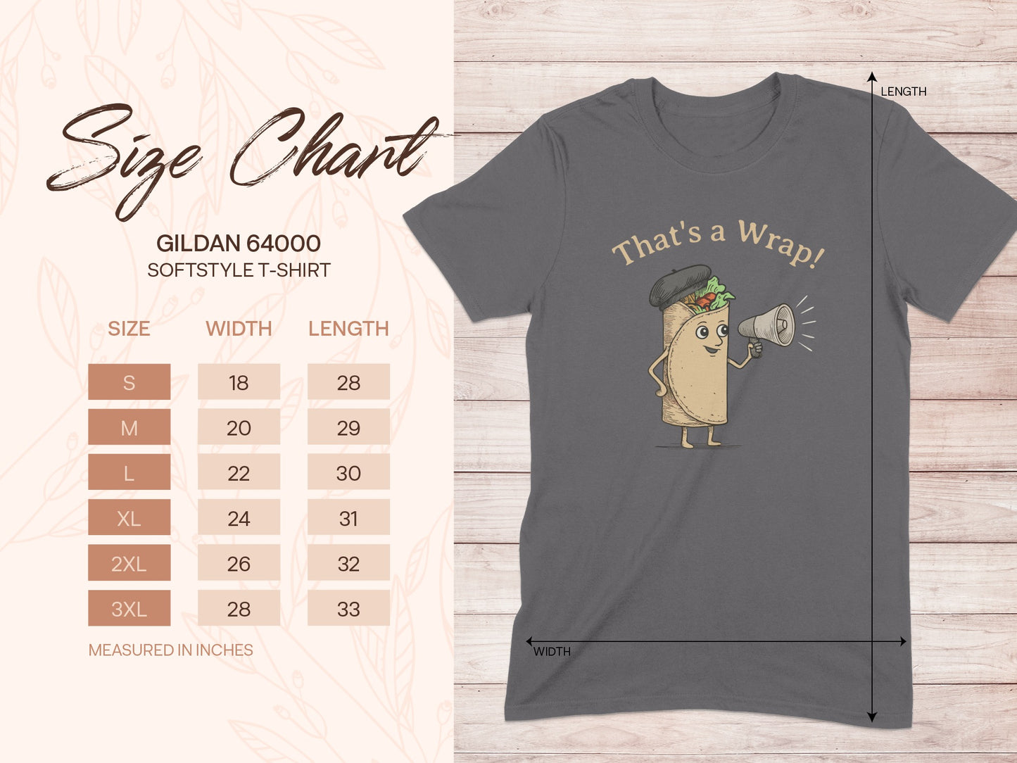 Humorous That's a Wrap Graphic T-Shirt