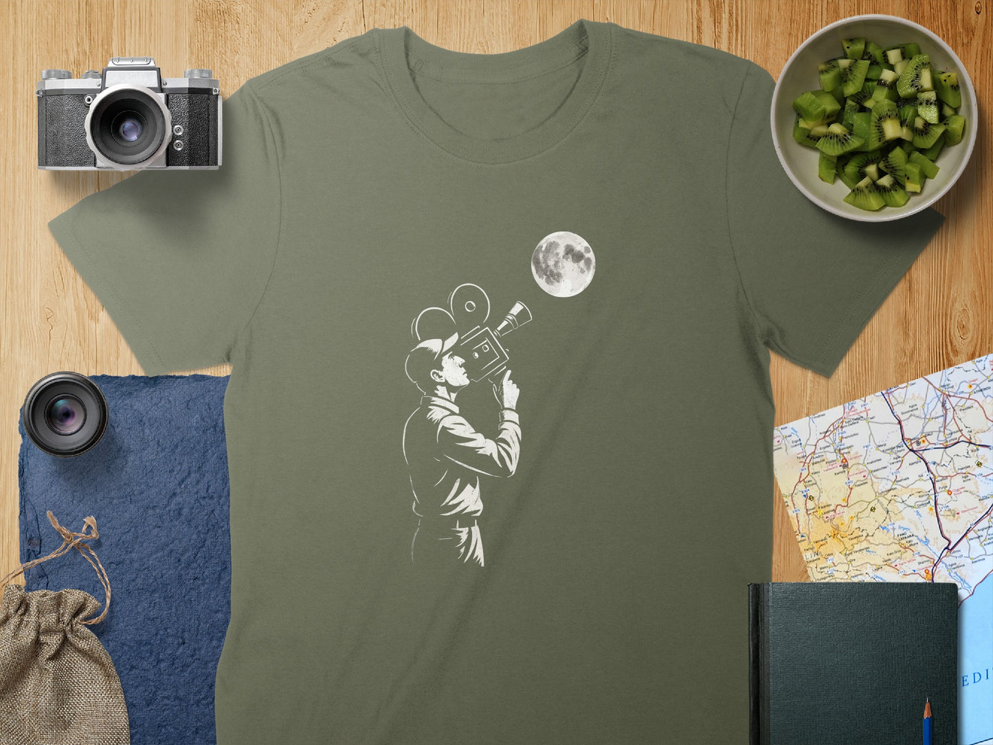 Vintage Camera Moon Film Enthusiast Graphic product