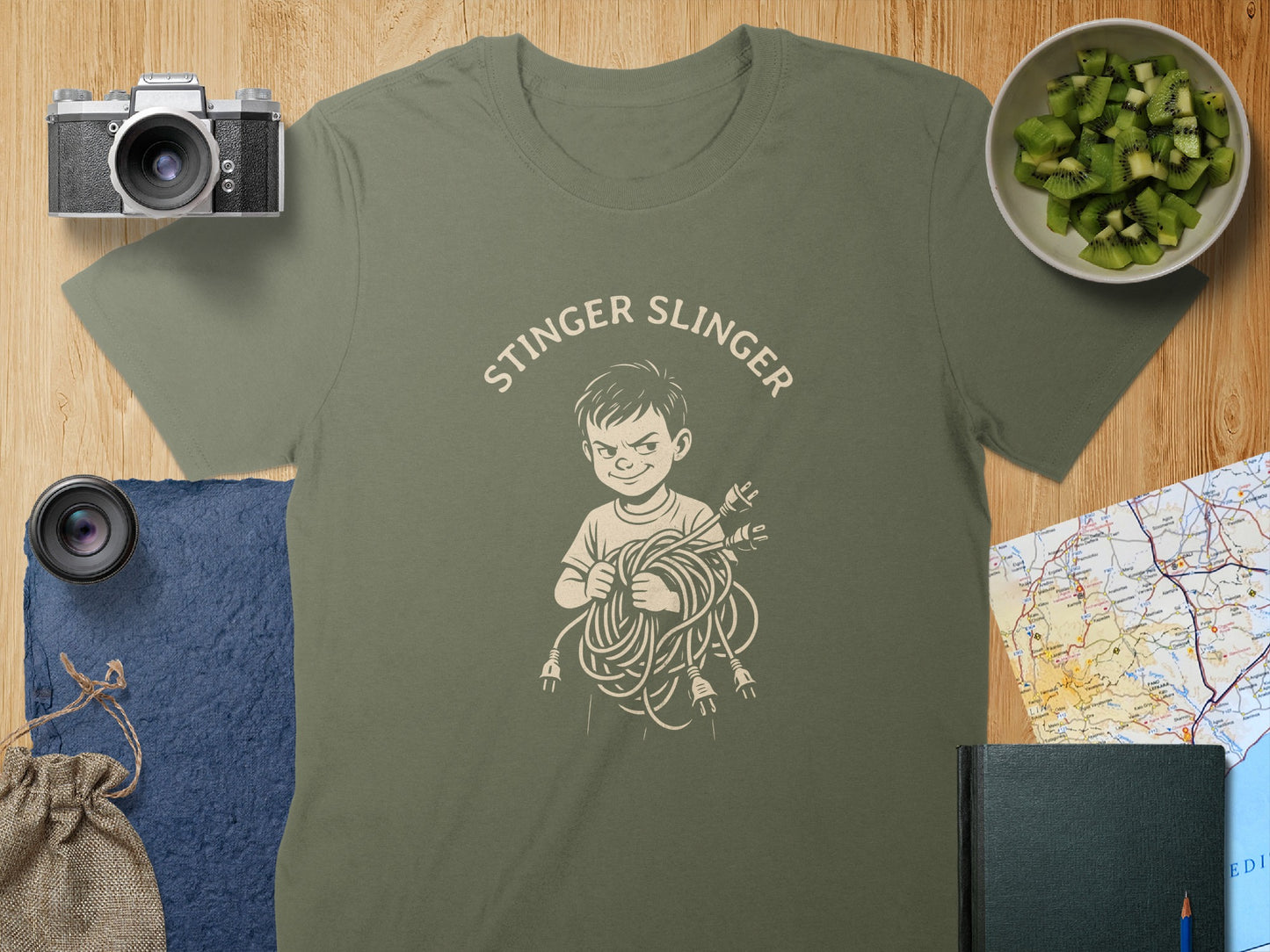 Stinger Slinger Graphic Tee Humorous T-Shirt product type