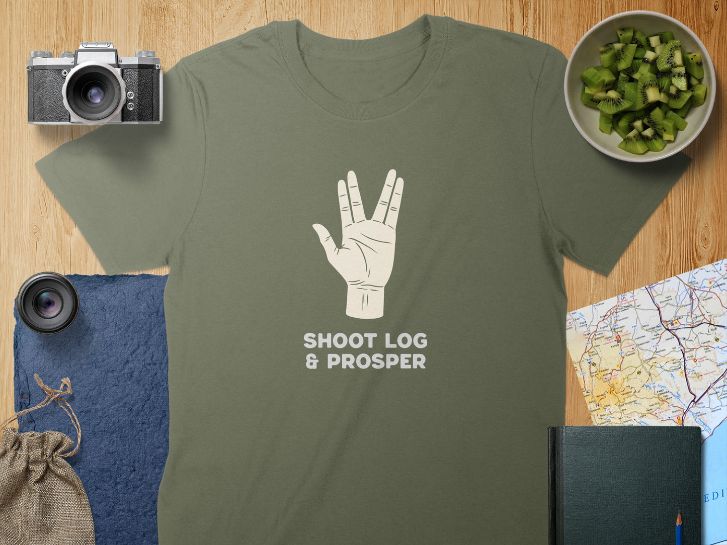 Shoot Log and Prosper Graphic T-Shirt product
