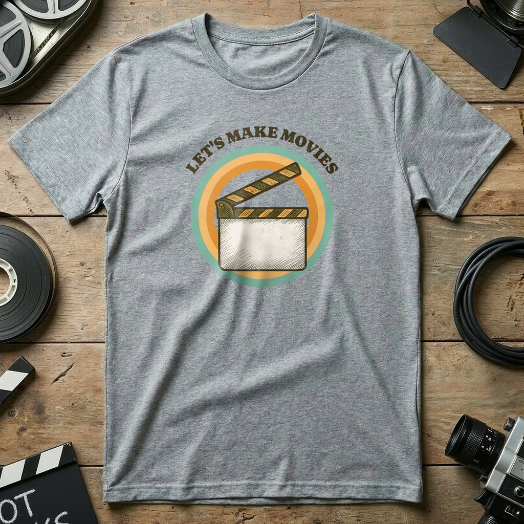 Let's Make Movies Graphic T-Shirt for Movie Enthusiasts