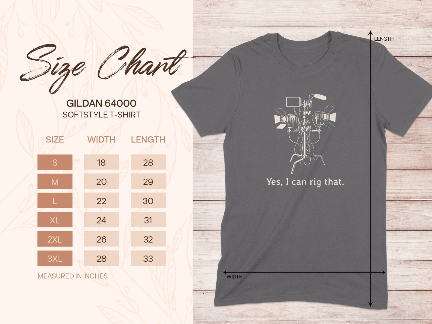 Yes I Can Rig That Camera T-Shirt