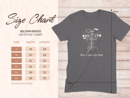 Yes I Can Rig That Camera T-Shirt