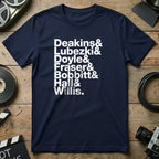 Filmmaker Legends Print Names Graphic T-Shirt