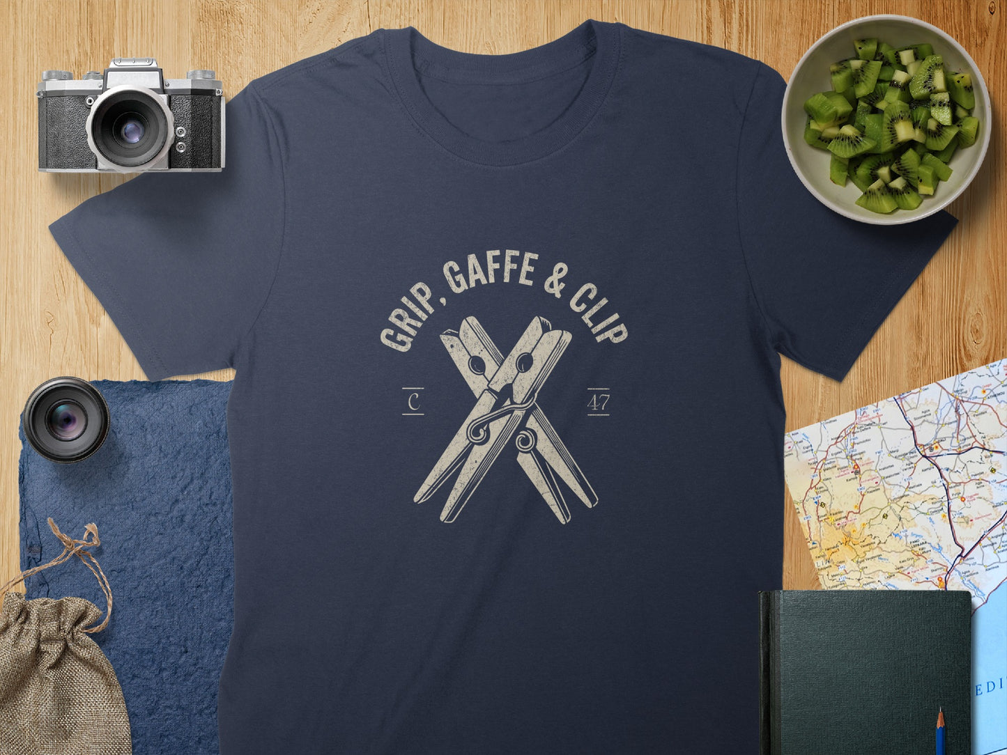 Grip Caffe & Clip Classic Style Graphic T-Shirt product