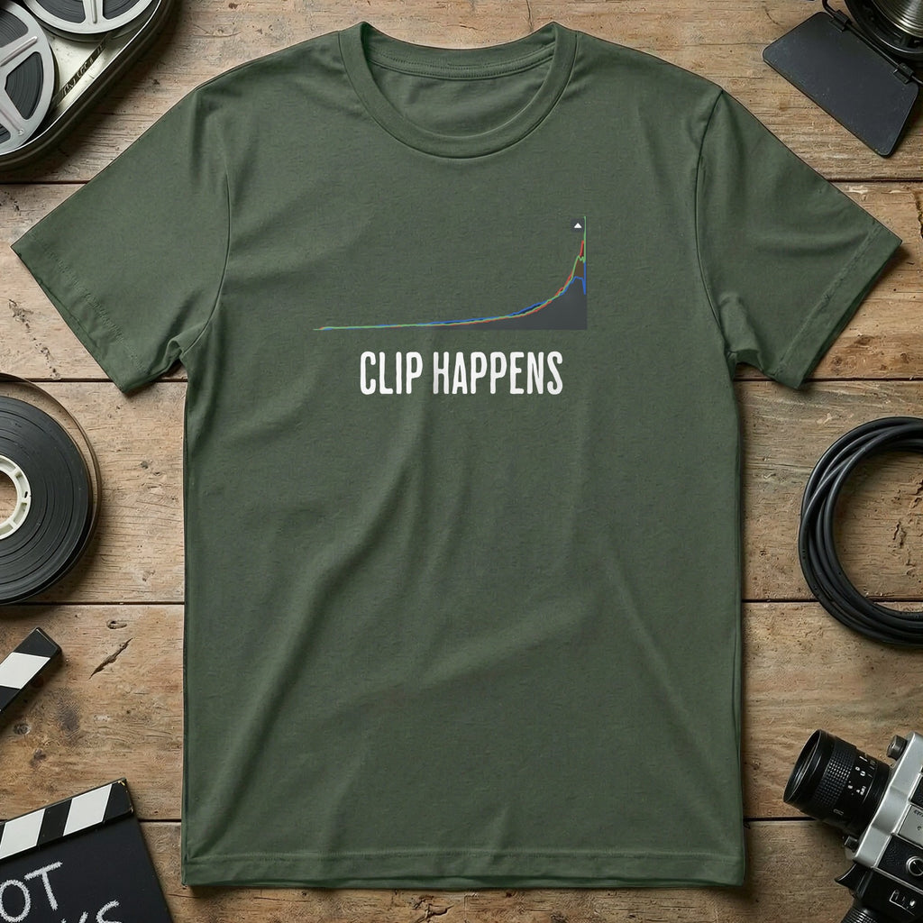 Clip Happens Funny Viral Graph T-Shirt