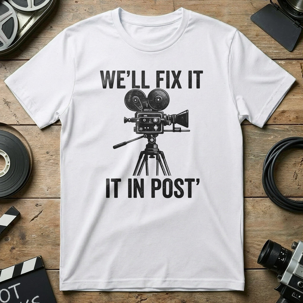 WE'LL FIX IT IT IN POST Vintage Film Camera T-Shirt product type