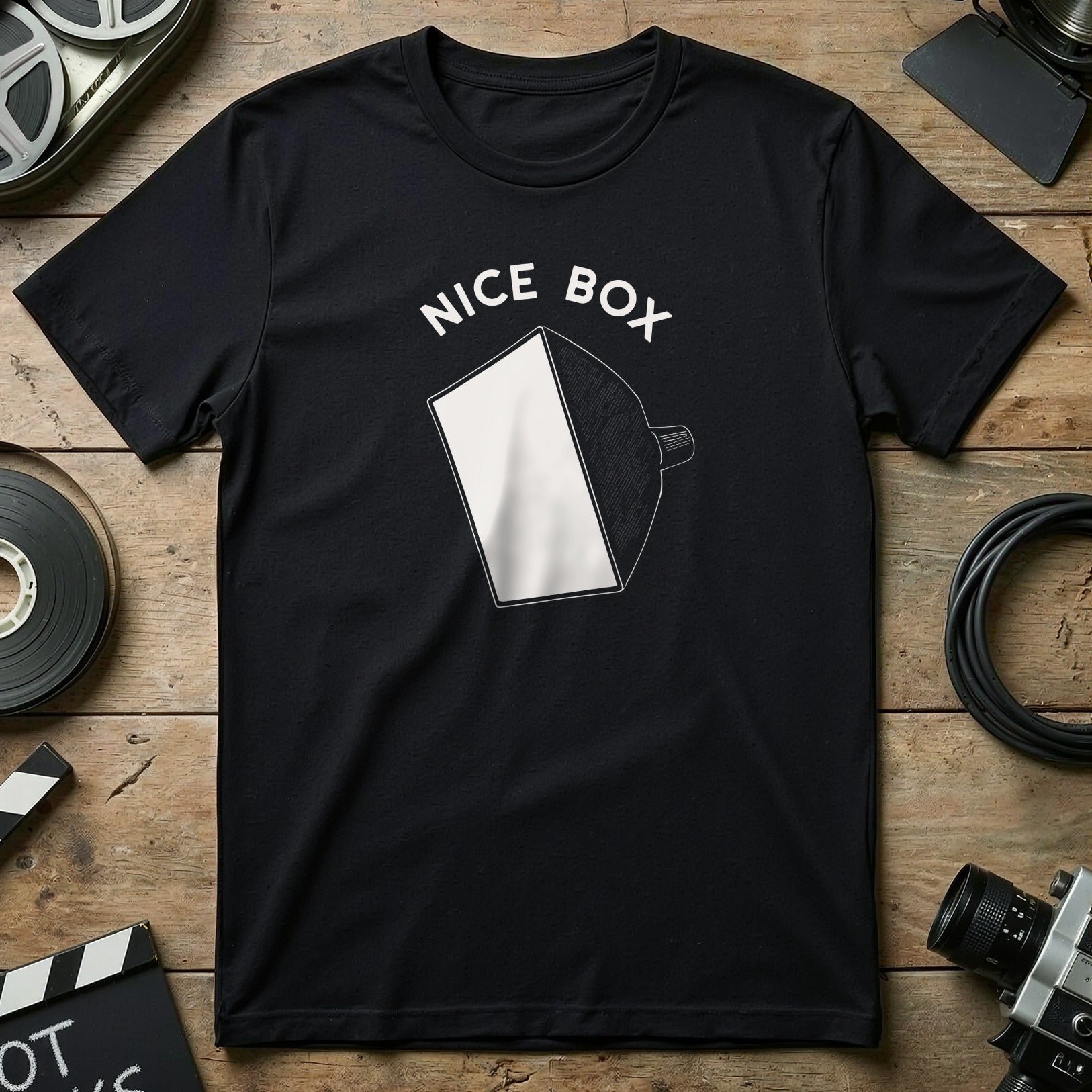 Nice Box Graphic Tee Funny Iconic Design Casual Shirt