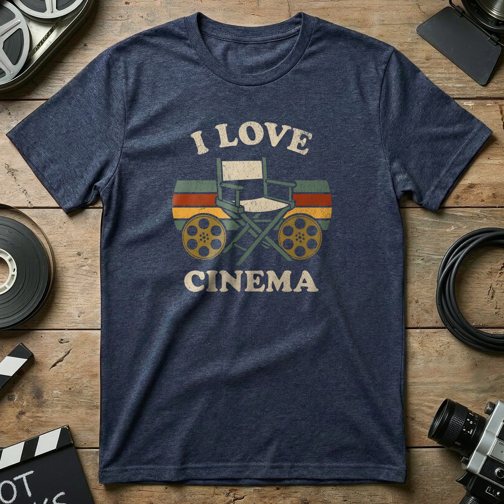 I Love Cinema Director's Chair Graphic T-shirt Product